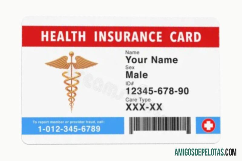 Cartão de seguro saúde da Austrália exemplo real